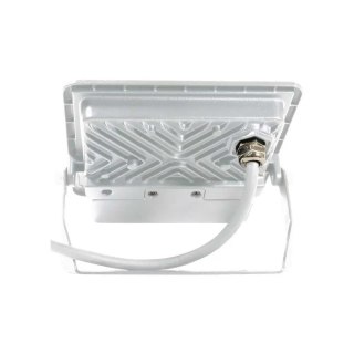 Projektor LED V-TAC 20W SAMSUNG CHIP czujnik ruchu biały przewód 1M VT-128S-1 4000K 1510lm 5 lat gwarancji