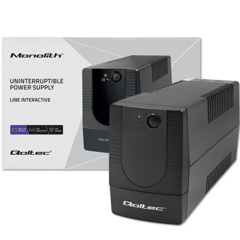 Qoltec 53773 zasilacz UPS Technologia line-interactive 0,85 kVA 480 W 1 x gniazdo sieciowe Qoltec