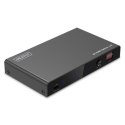 Rozdzielacz / Splitter HDMI 1x2, 8K/60Hz (4:4:4) z HDR, 48 Gbps, HDCP 2.3. Toslink / Stereo, EDID DIGITUS