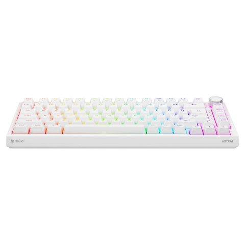 SAVIO KLAWIATURA MECHANICZNA ASTRAL WHITE OUTEMU WHITE JADE RGB SAVIO