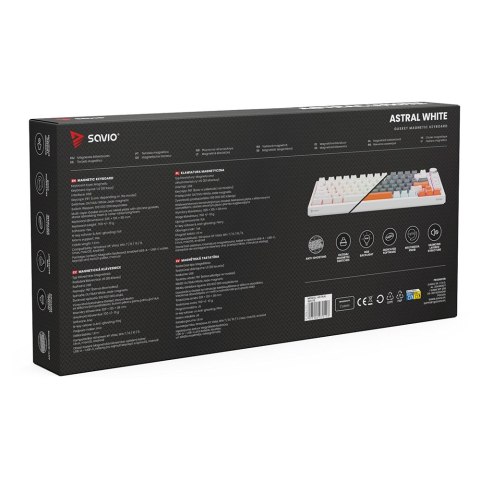 SAVIO KLAWIATURA MECHANICZNA ASTRAL WHITE OUTEMU WHITE JADE RGB SAVIO