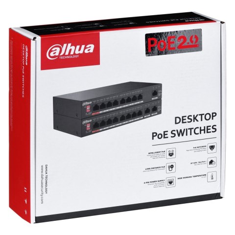 SWITCH POE PFS3010-8ET-96-V2 8-PORTOWY DAHUA DAHUA