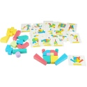 Large wooden blocks Sorter mosaic geometric puzzle