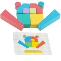 Large wooden blocks Sorter mosaic geometric puzzle