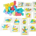 Large wooden blocks Sorter mosaic geometric puzzle