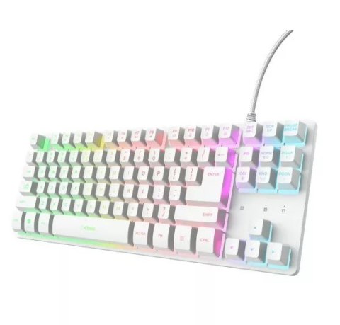Klawiatura TKL Trust GXT 833W Thado White Trust