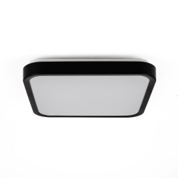 Plafon V-TAC 24W LED SAMSUNG CHIP kwadrat 30x30cm natynkowy IP44 czarny VT-8624B 4000K 2500lm 5 lat gwarancji