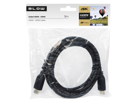 Przyłącze hdmi-hdmi 3m zawieszka Blow