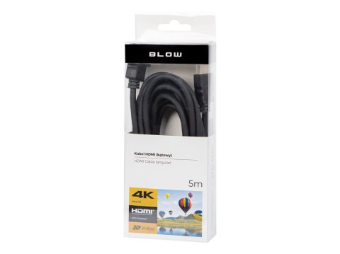 hdmi-hdmi klasické šikmé spojení 5m Blow