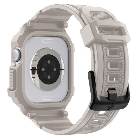 Spigen Rugged Armor Pro V2 - Pasek z obudową do Apple Watch 10 / 11 46 mm (Dune Beige) Spigen