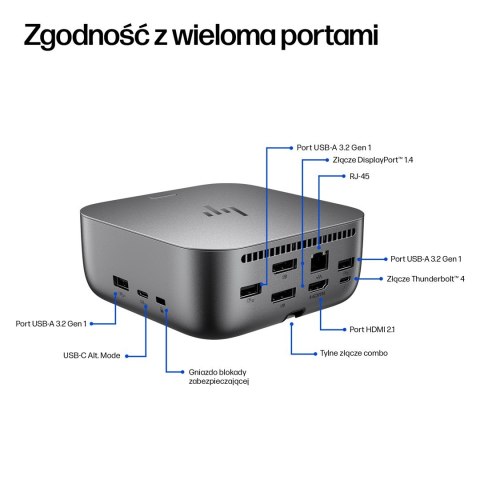 Stacja dokująca HP Thunderbolt 4 100W G6 Dock Hewlett-Packard