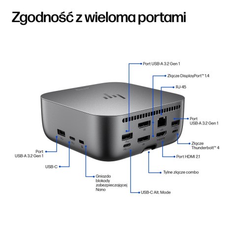Stacja dokująca HP Thunderbolt 4 Ultra 280W G6 Dock Hewlett-Packard