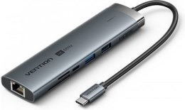 Stacja dokująca USB-C 9w1 Vention 4K 60Hz 100W PD 0.15m Vention