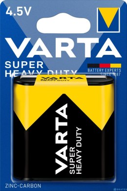 BATERIA CYNKOWA VARTA PŁASKA 3r12 4,5v 2700 mah SUPER HEAVY DUTY 1szt VARTA