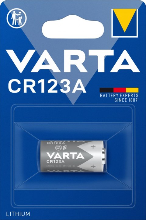 BATERIA LITOWA 3V CR123A (6205) VARTA 1szt VARTA
