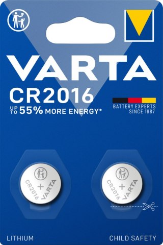 BATERIA LITOWA 3V CR2016 2PAK VARTA 2szt VARTA
