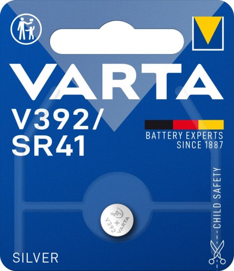 BATERIA SREBROWA VARTA V392 (typ SR41) 1szt VARTA