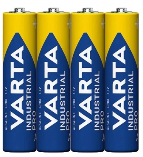 BATERIA VARTA Alkaliczna INDUSTRIAL PRO AAA LR03 Folia 4szt 1,5V VARTA