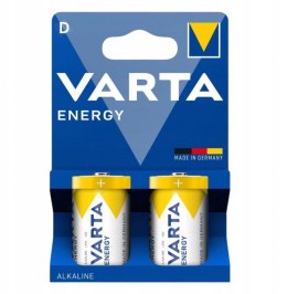 BATERIE ALKALICZNE VARTA R20 (typD) ENERGY 2szt New VARTA