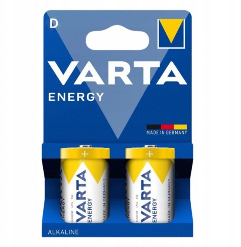 BATERIE ALKALICZNE VARTA R20 (typD) ENERGY 2szt New VARTA