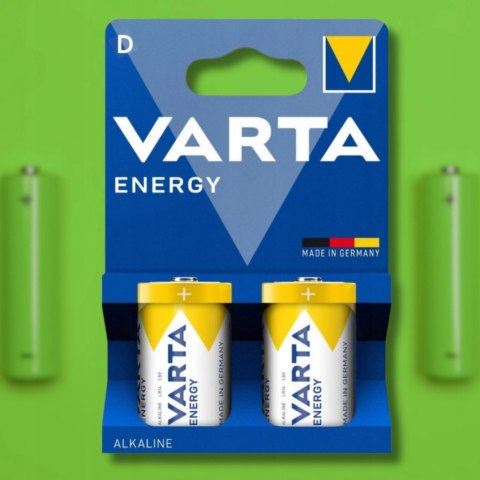 BATERIE ALKALICZNE VARTA R20 (typD) ENERGY 2szt New VARTA
