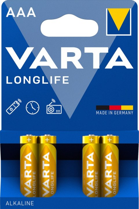 BATERIE ALKALICZNE VARTA R3 (AAA) LONGLIFE 4szt VARTA