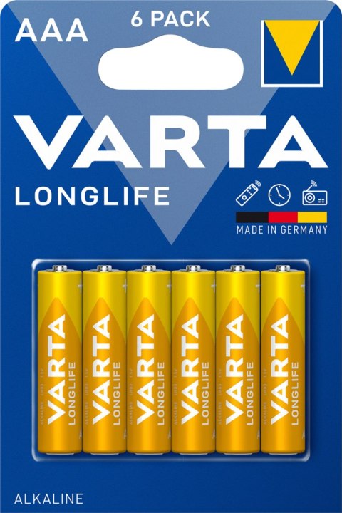BATERIE ALKALICZNE VARTA R3 (AAA) LONGLIFE 6szt VARTA