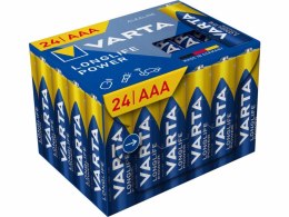 BATERIE ALKALICZNE VARTA R3 (AAA) LONGLIFE POWER 24szt NEW VARTA