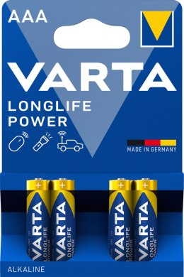 BATERIE ALKALICZNE VARTA R3 (AAA) LONGLIFE POWER 4szt VARTA