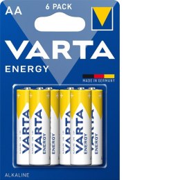 BATERIE ALKALICZNE VARTA R6 (AA) ENERGY 6szt VARTA