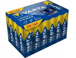 BATERIE ALKALICZNE VARTA R6 (AA) LONGLIFE POWER 24szt NEW VARTA