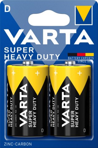 BATERIE CYNKOWE VARTA R20 (typD) SUPER HEAVU DUTY 2szt VARTA