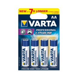 BATERIE LITOWE VARTA R6 (AA) 4szt professional VARTA