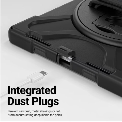 Crong Defender Plus - Pancerne etui Samsung Galaxy Tab Active5 Pro 10.1" (czarny) Crong