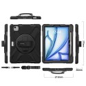 Crong Defender Plus - Pancerne etui iPad Air 11" M3 (2025) / M2 (2024) (czarny) Crong
