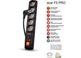 FILTR PRZECIWPRZEPIĘCIOWY i ZAKŁÓCENIOWY ACAR F5 PRO czarny 3m W0093 HSK ACAR