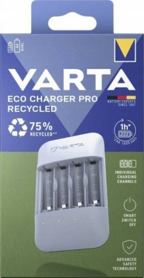 ŁADOWARKA VARTA ECO CHARGER PRO (bez akumulatorów) 4PORTY AA/AAA R3/R6 VARTA
