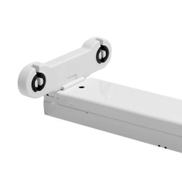 Oprawa ART dla 2szt.TUB LED T8, 60cm, AC-230V, zasil.jednostronne,biała ART