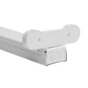 Oprawa ART dla 2szt.TUB LED T8, 60cm, AC-230V, zasil.jednostronne,biała ART