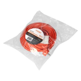 Przedłużacz ogrodowy jednogniazdowy Schuko, PVC 3x1mm?, długość 20m Orno