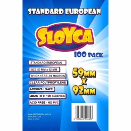SLOYCA Koszulki Standard European (59x92mm) 100 szt SLOYCA