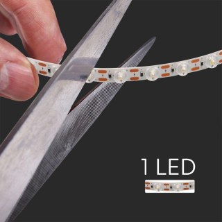 Taśma LED V-TAC SMD2835 z soczewkami 170st 240LED 24V 16.5W/m VT-2835 6500K 800lm