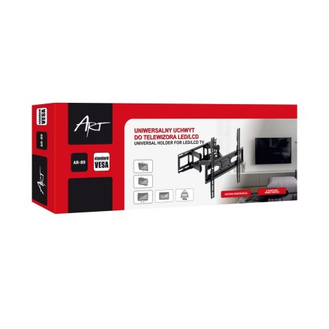 UCHWYT DO TV LED/LCD 32-70" 40KG AR-89 reg. pion/poziom 67-355mm ART