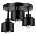 ZD177 Wisząca lampa sufitowa 3xe27 czarna ATL