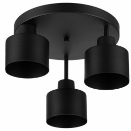 ZD177 Wisząca lampa sufitowa 3xe27 czarna ATL