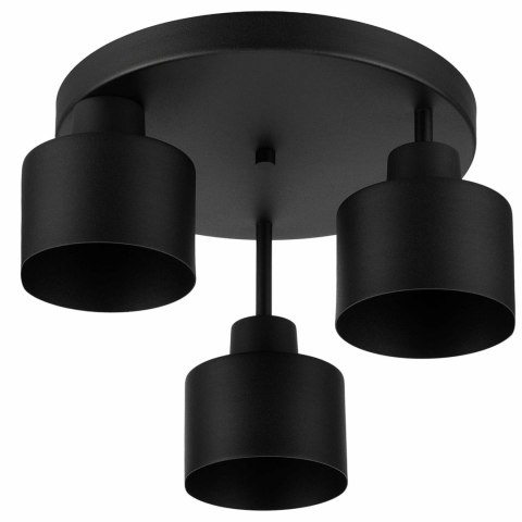 ZD177 Wisząca lampa sufitowa 3xe27 czarna ATL