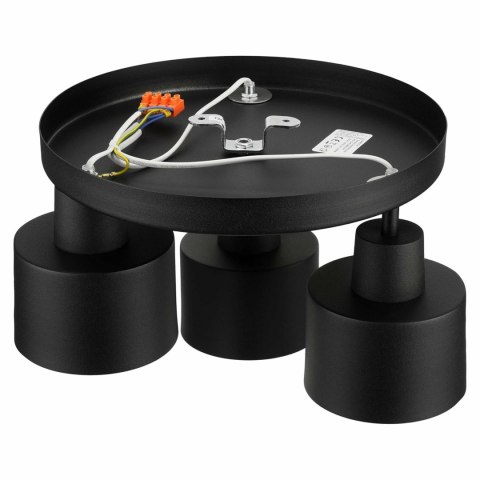 ZD177 Wisząca lampa sufitowa 3xe27 czarna ATL