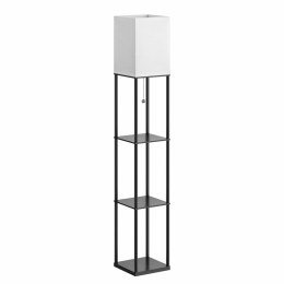 ZD178 Stojąca lampa podłogowa z półkami czarna e27 160cm ATL