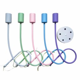 ZD74P Nowoczesna lampa żyrandol 5 pastelowy ATL