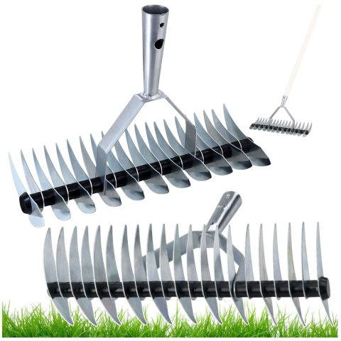 Aerator Wertykulator Ogrodowy Ręczny Do Trawnika Dwustronny LEAN 34 cm LEAN